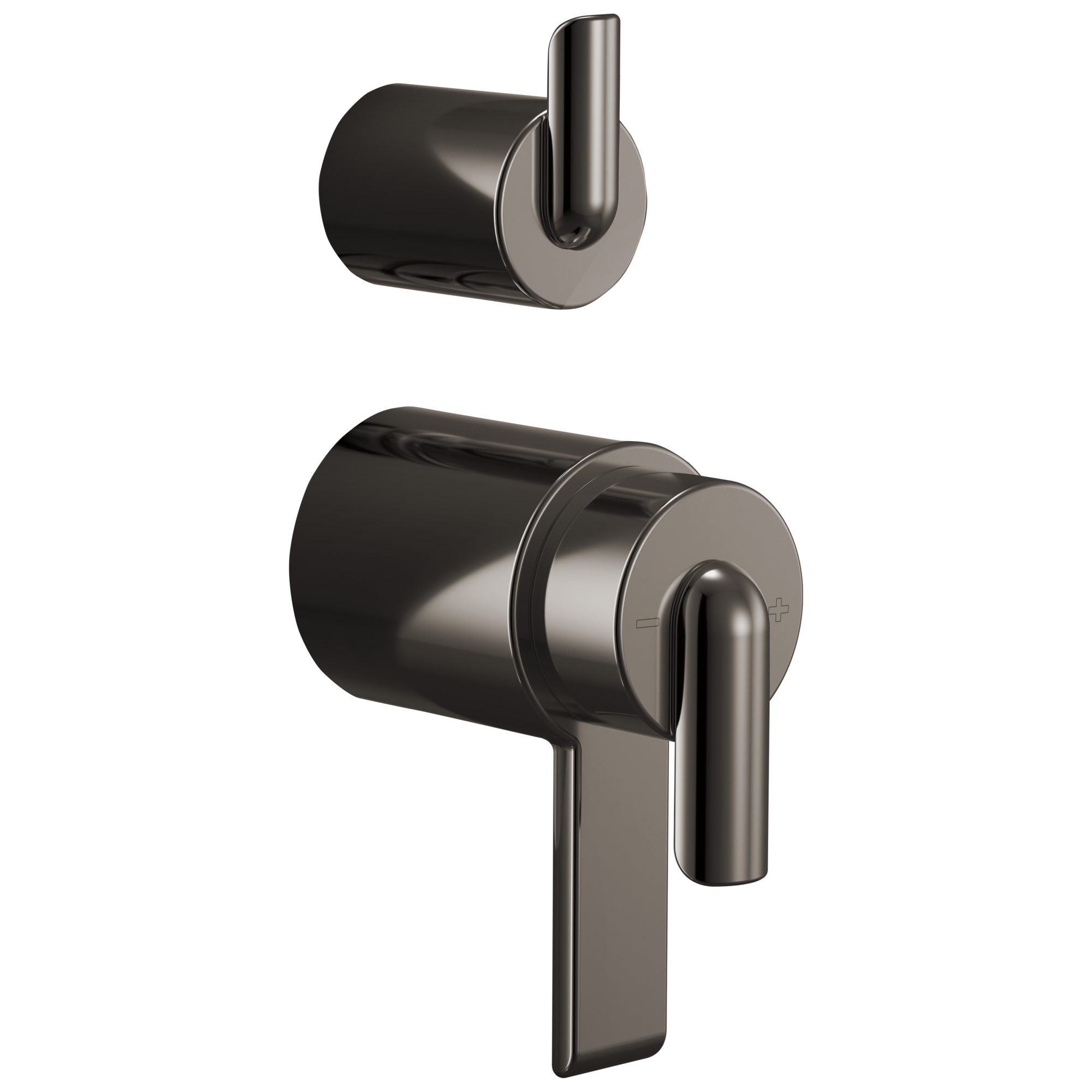 Brizo Roccesco TempAssure Thermostatic Valve With Integrated Diverter Bent Lever Handle Kit