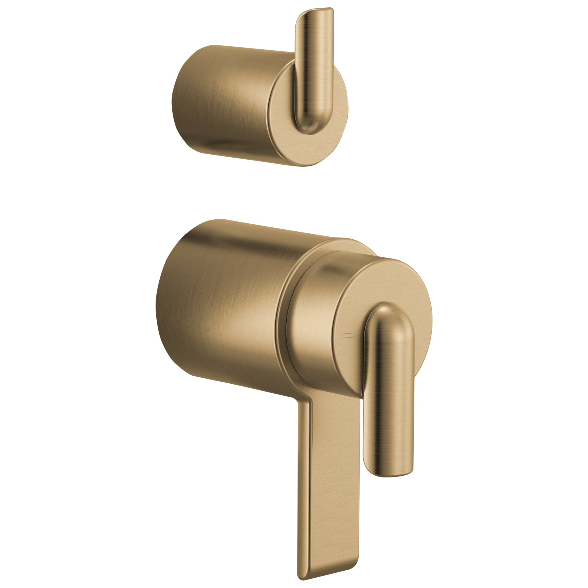 Brizo Roccesco TempAssure Thermostatic Valve With Integrated Diverter Bent Lever Handle Kit