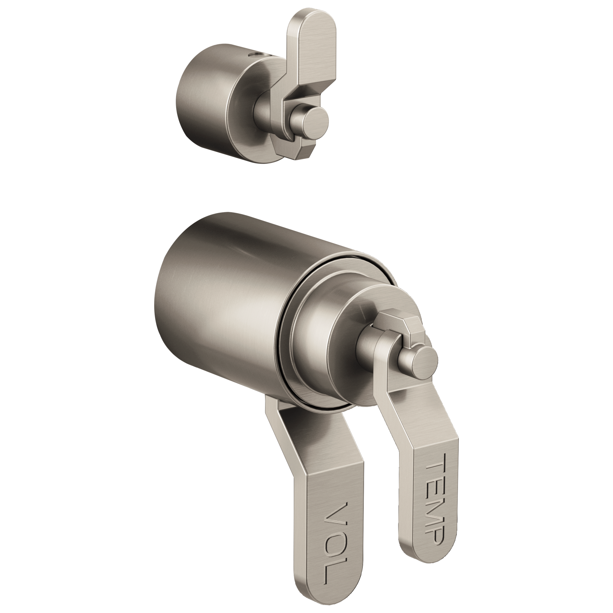 Brizo Litze TempAssure Thermostatic Valve With Integrated Diverter Industrial Lever Handle Kit by Brizo