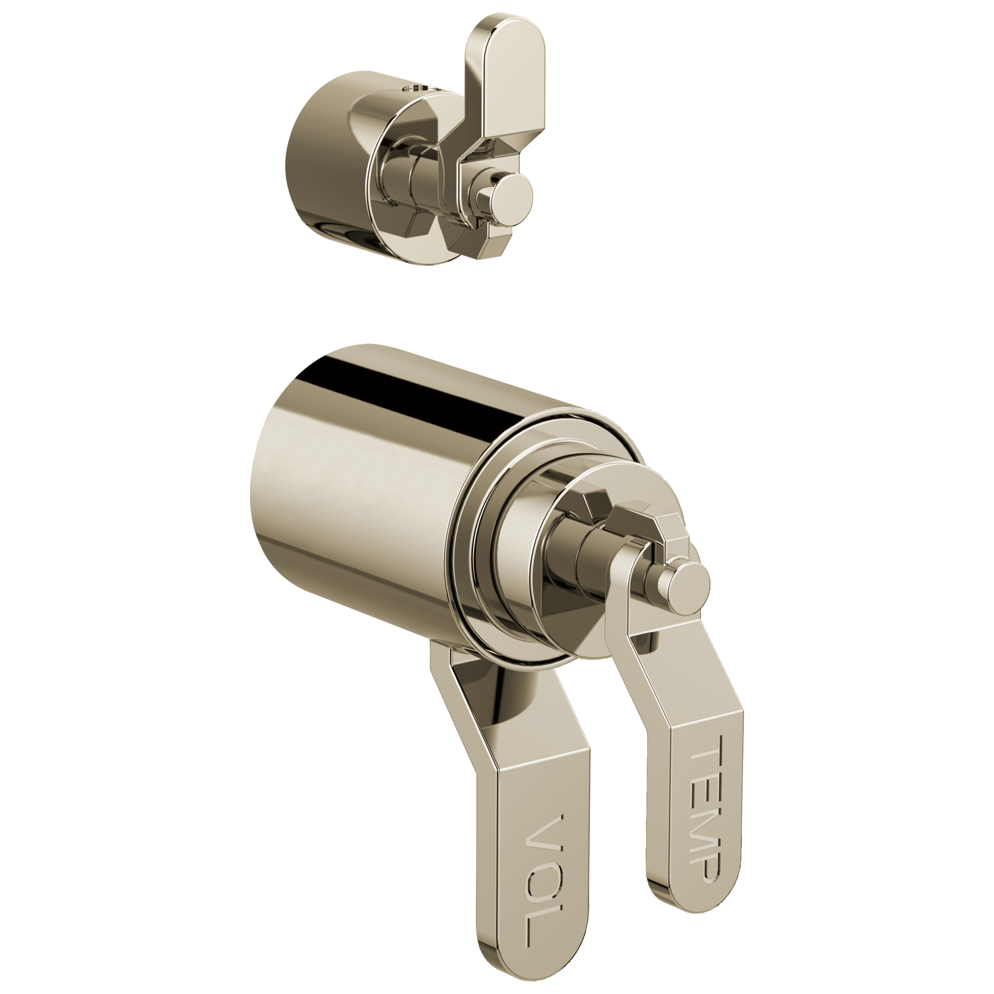 Brizo Litze TempAssure Thermostatic Valve With Integrated Diverter Industrial Lever Handle Kit by Brizo