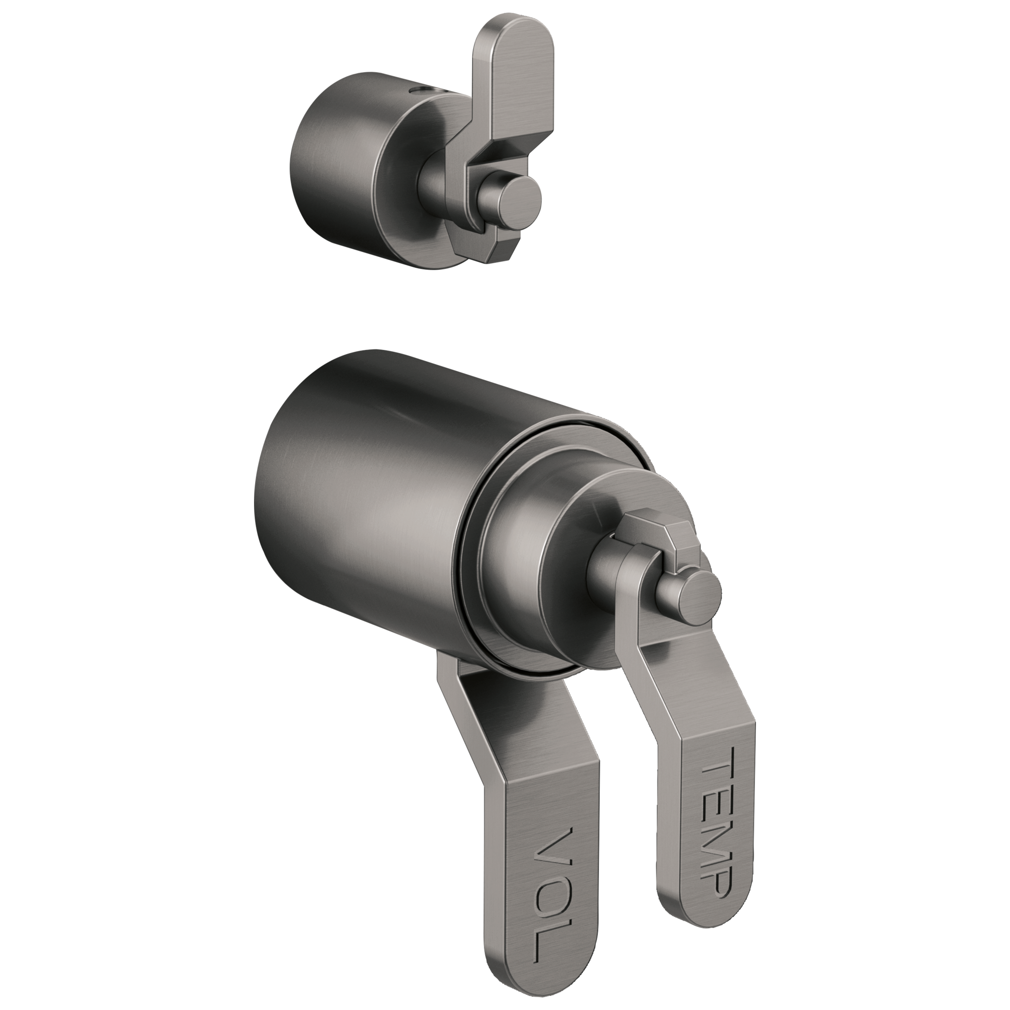 Brizo Litze TempAssure Thermostatic Valve With Integrated Diverter Industrial Lever Handle Kit by Brizo