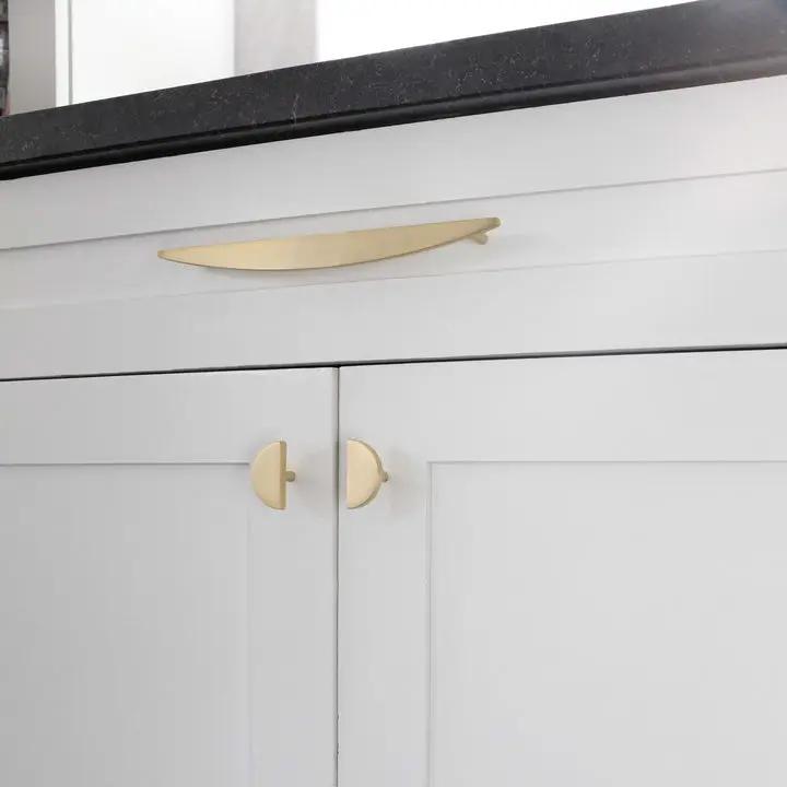 satin brass pull