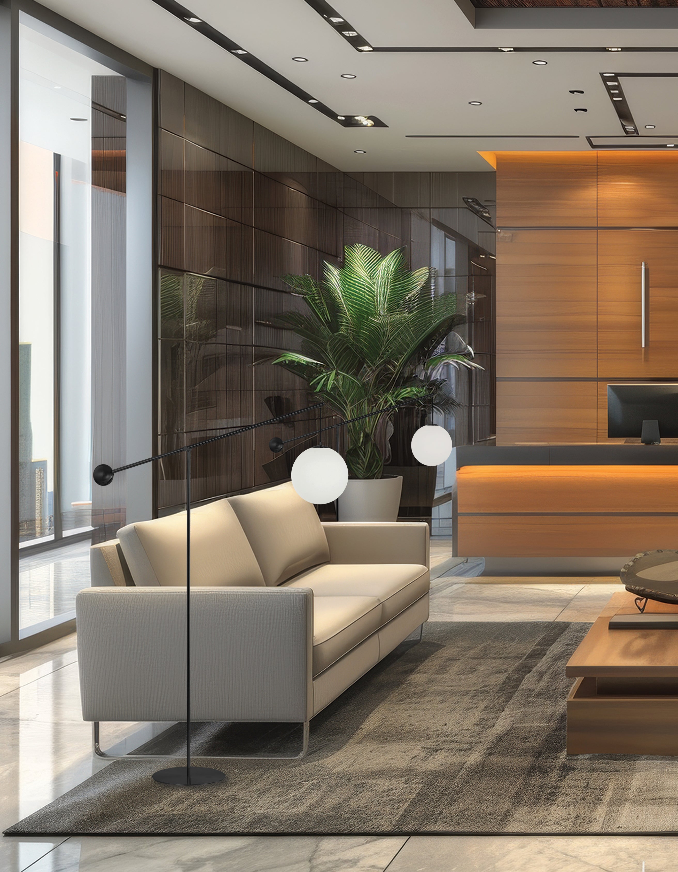 matte black floor lamp