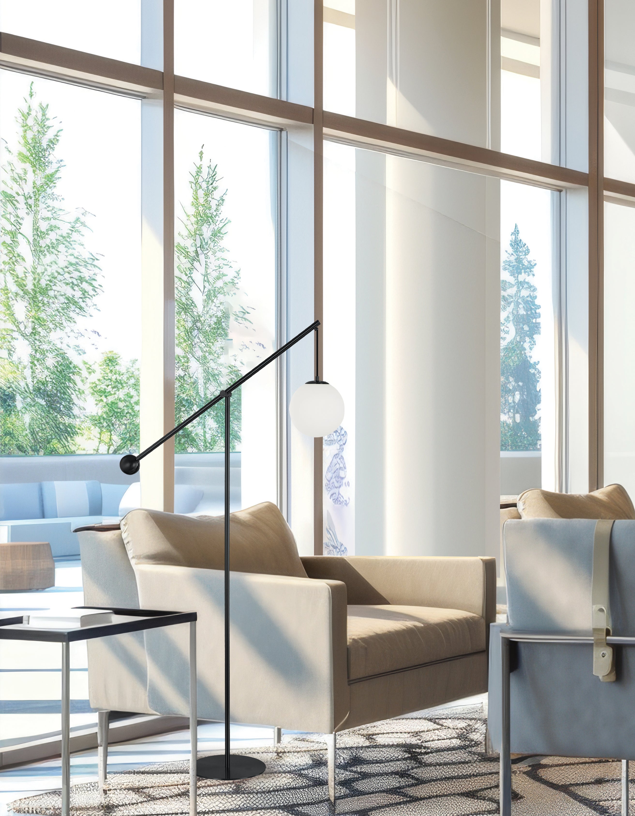 matte black floor lamp