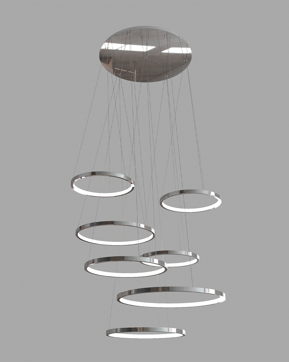 chrome chandelier