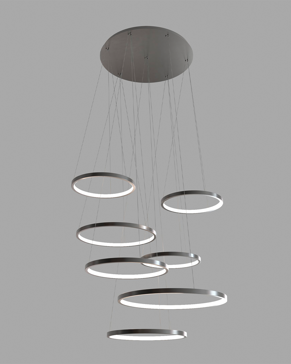 Birot Lighting Hoop -7h Chandelier by Birot Lighting
