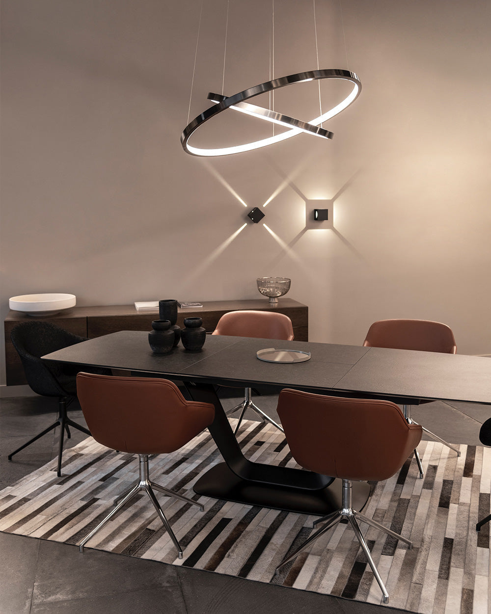 dark matt chandelier