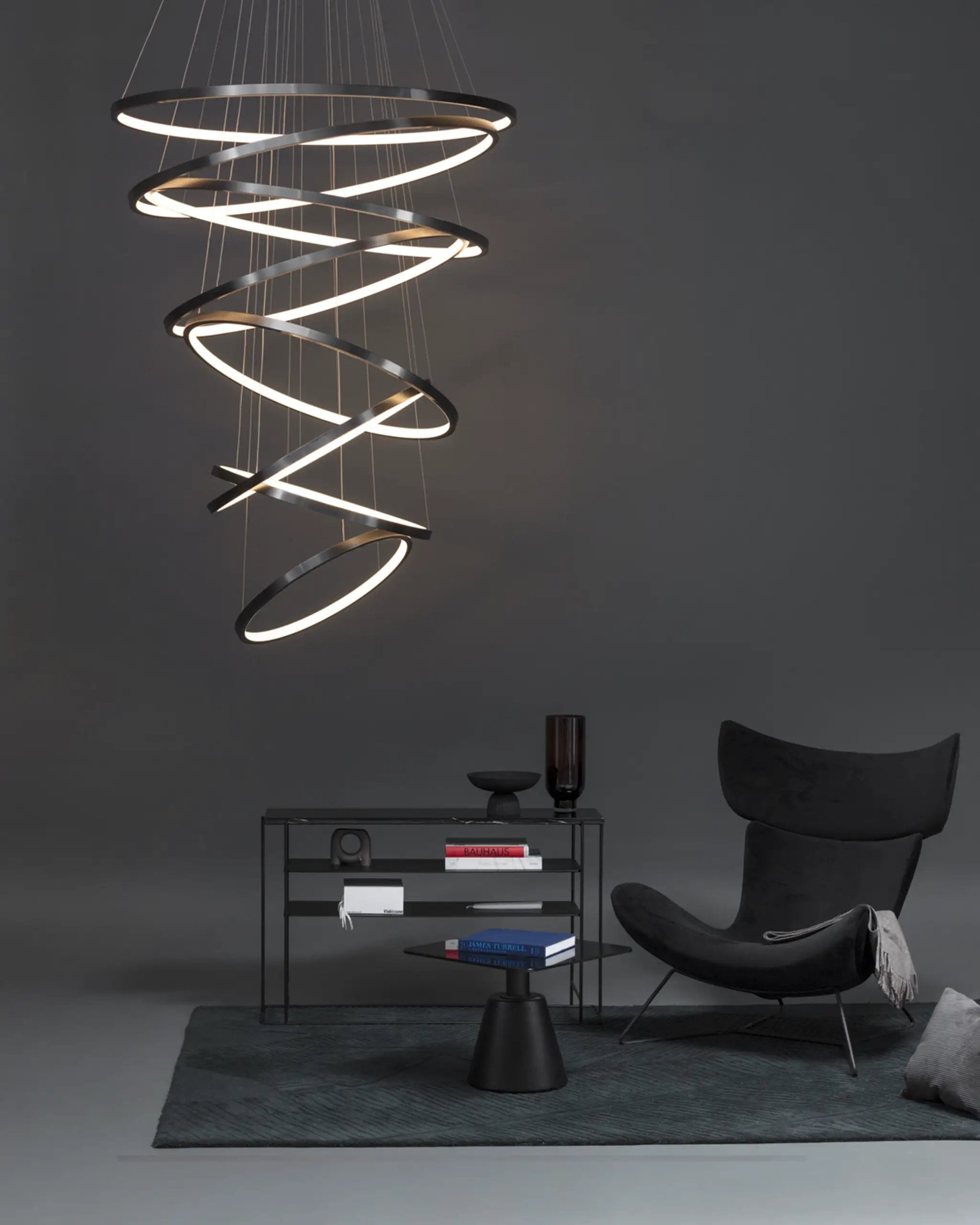 dark matt chandelier