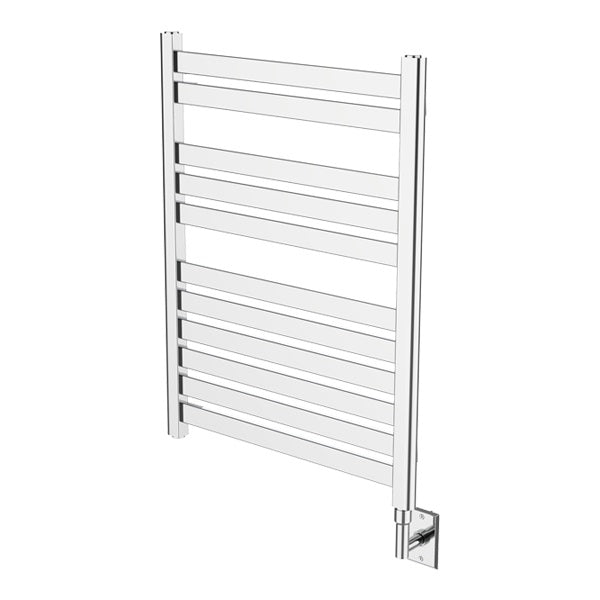 polished chrome towel warmer