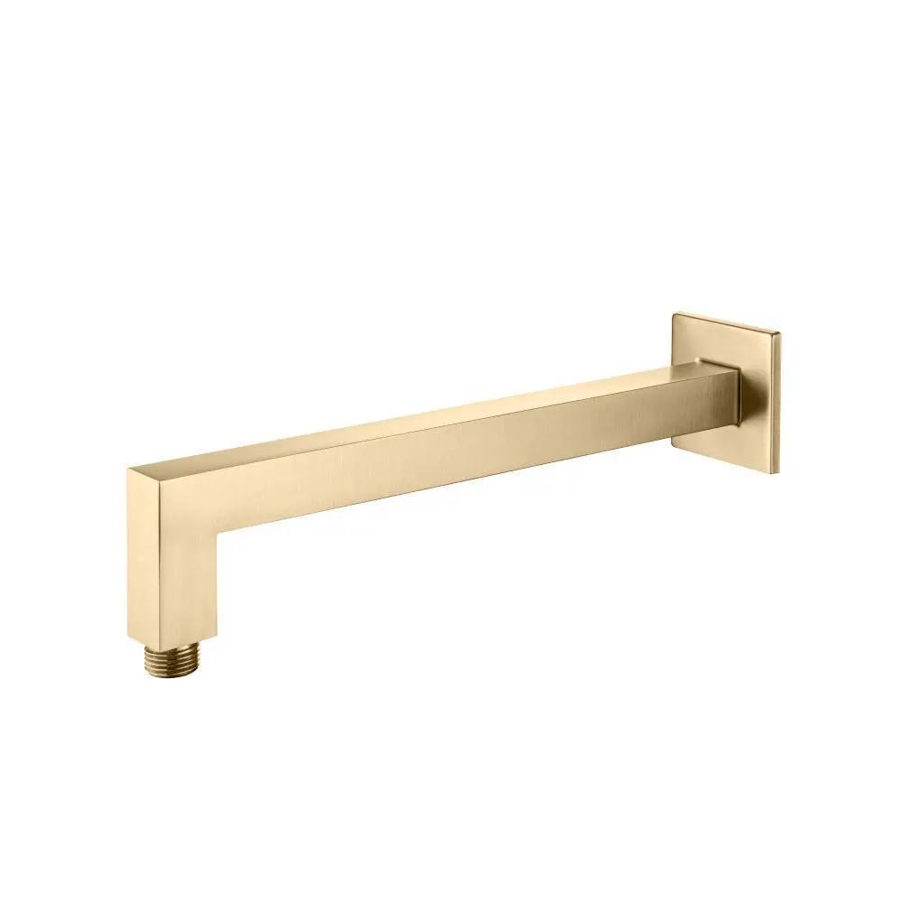 Flusso Wall Mount Square Shower Arm - 12" (300mm) - with Flange by Flusso
