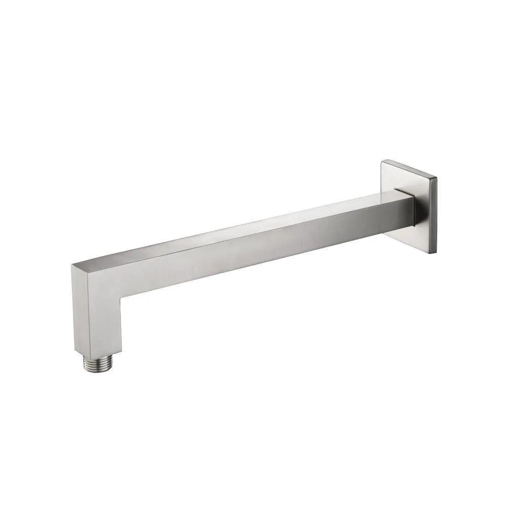Flusso Wall Mount Square Shower Arm - 12" (300mm) - with Flange by Flusso