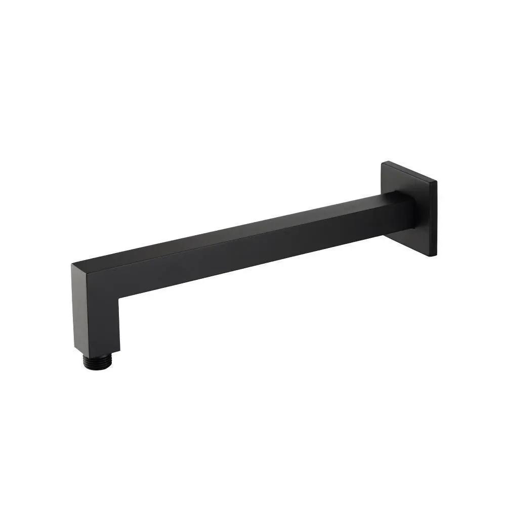 Flusso Wall Mount Square Shower Arm - 12" (300mm) - with Flange by Flusso