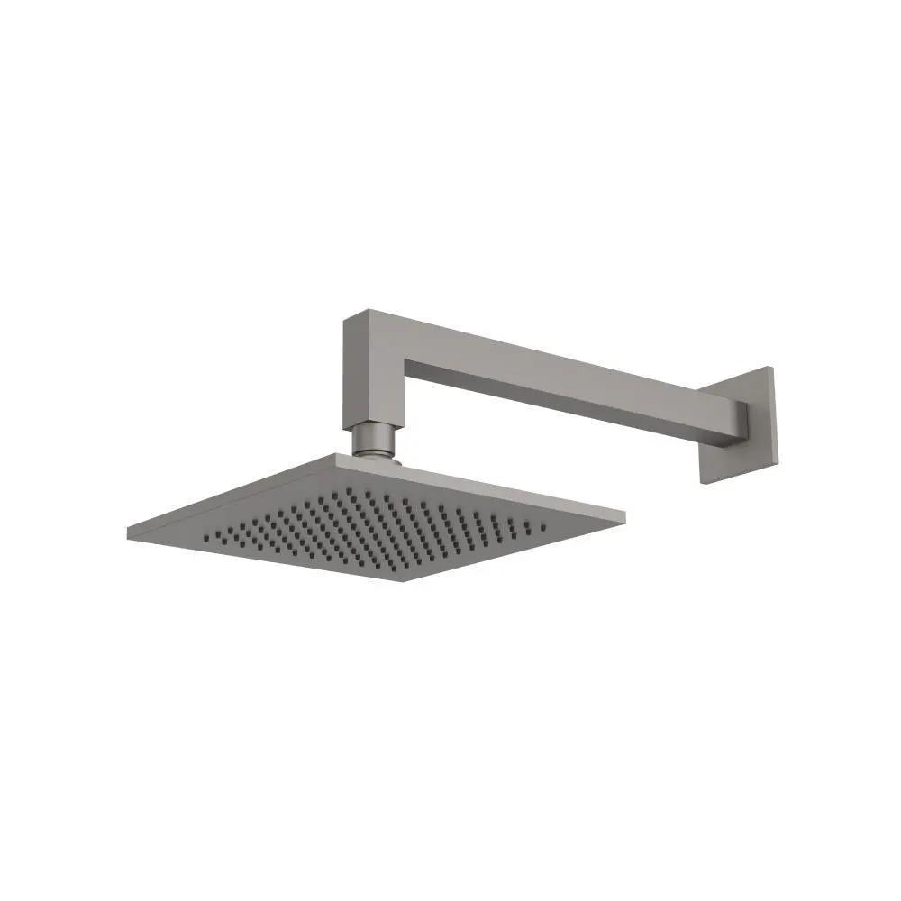 Flusso 8" Solid Brass Showerhead / Rainhead with 12" Wall Mount Shower Arm by Flusso