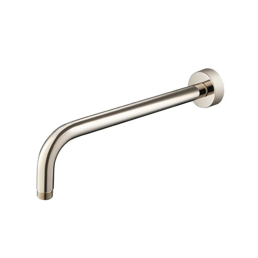 Flusso Wall Mount Round Shower Arm - 12" (300mm) - with Flange by Flusso