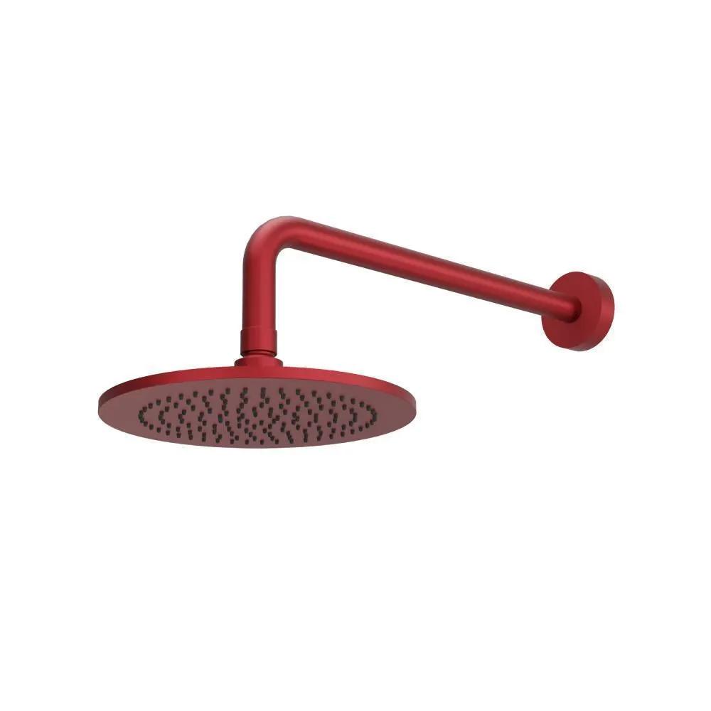 Flusso 8" Solid Brass Showerhead / Rainhead with 12" Wall Mount Shower Arm by Flusso