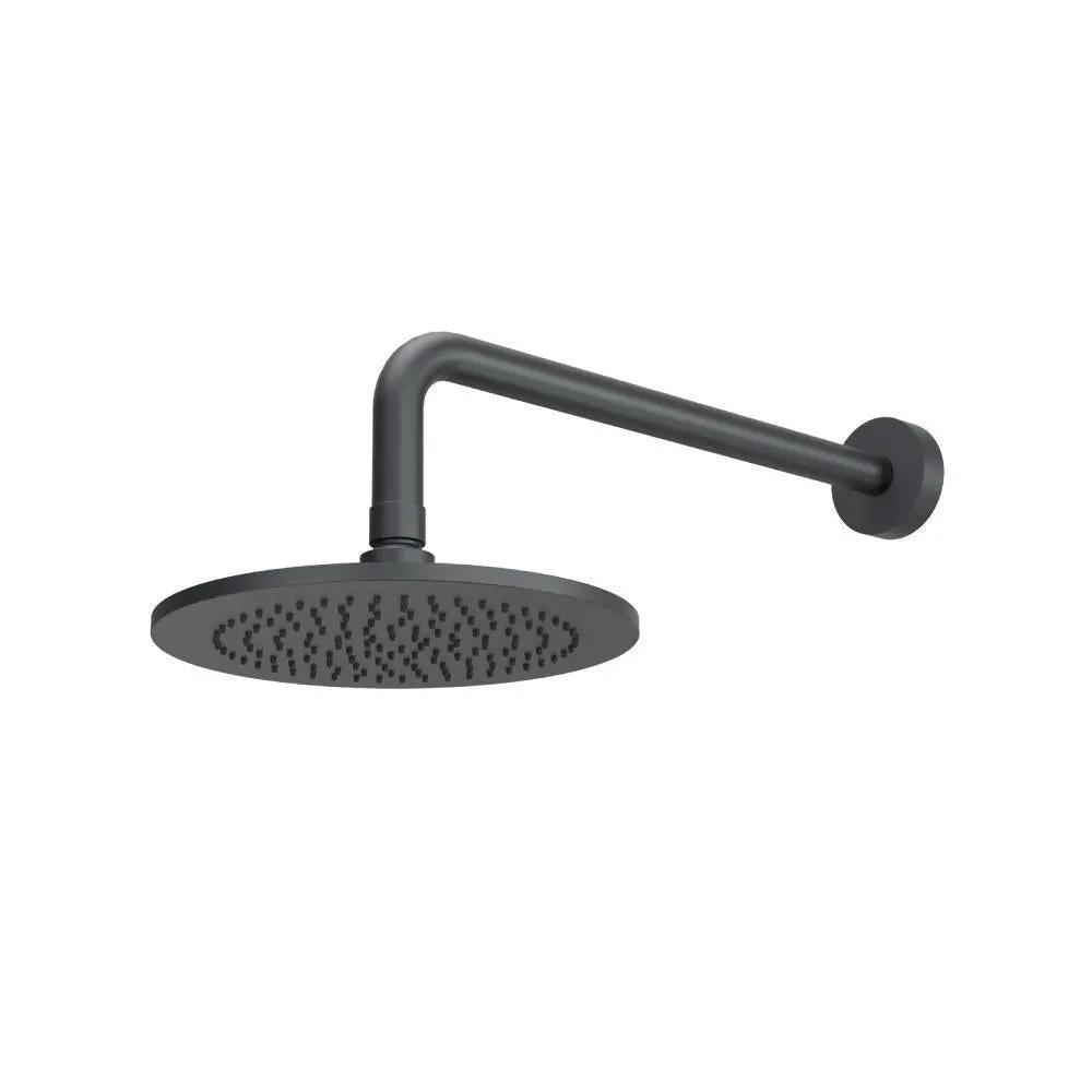 Flusso 8" Solid Brass Showerhead / Rainhead with 12" Wall Mount Shower Arm by Flusso