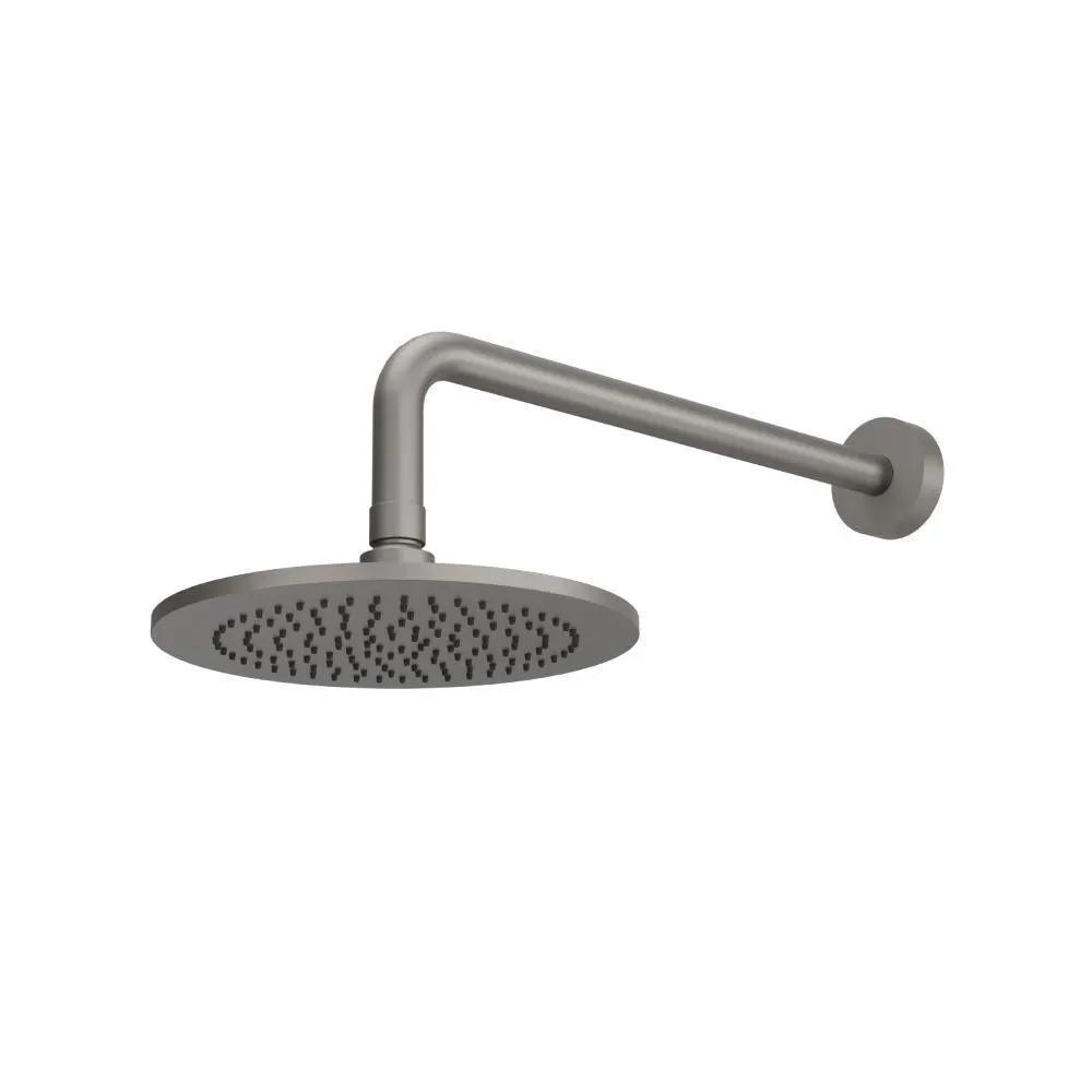 Flusso 8" Solid Brass Showerhead / Rainhead with 12" Wall Mount Shower Arm by Flusso