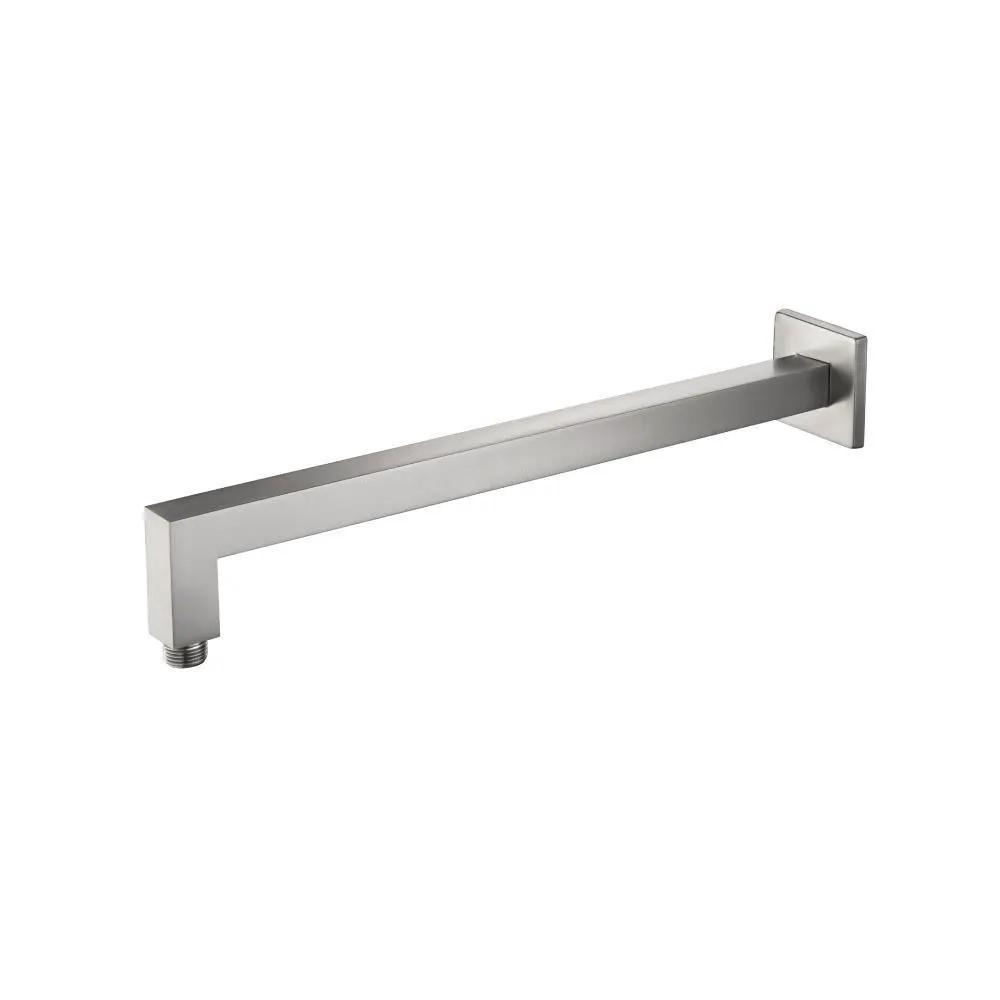 Flusso Wall Mount Square Shower Arm - 16" (400mm) - with Flange by Flusso