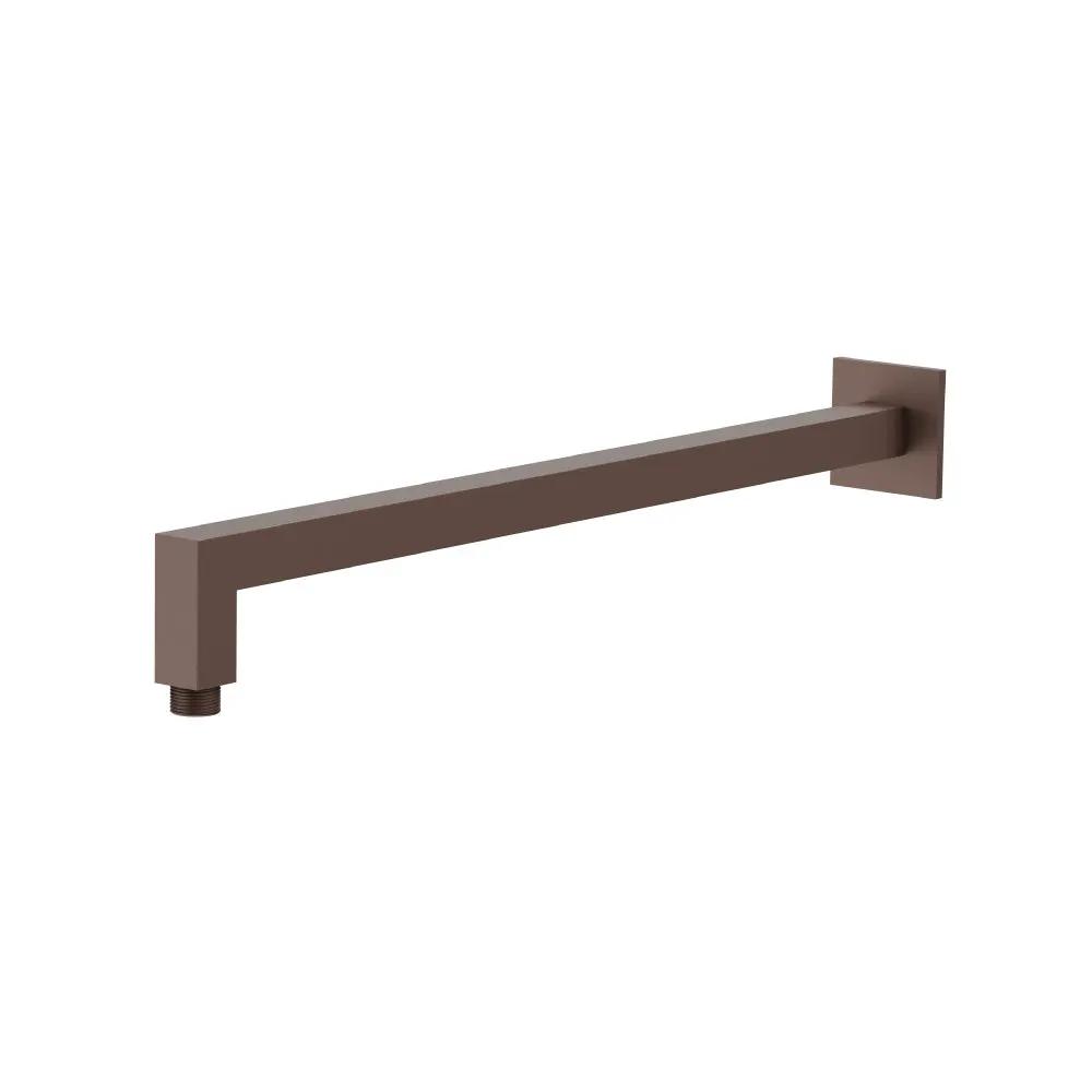 Flusso Wall Mount Square Shower Arm - 16" (400mm) - with Flange by Flusso