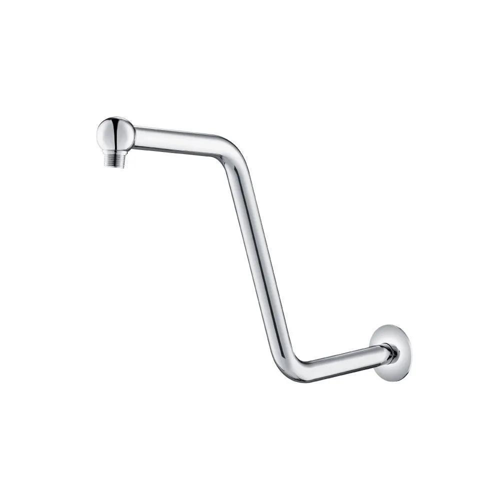chrome shower arm