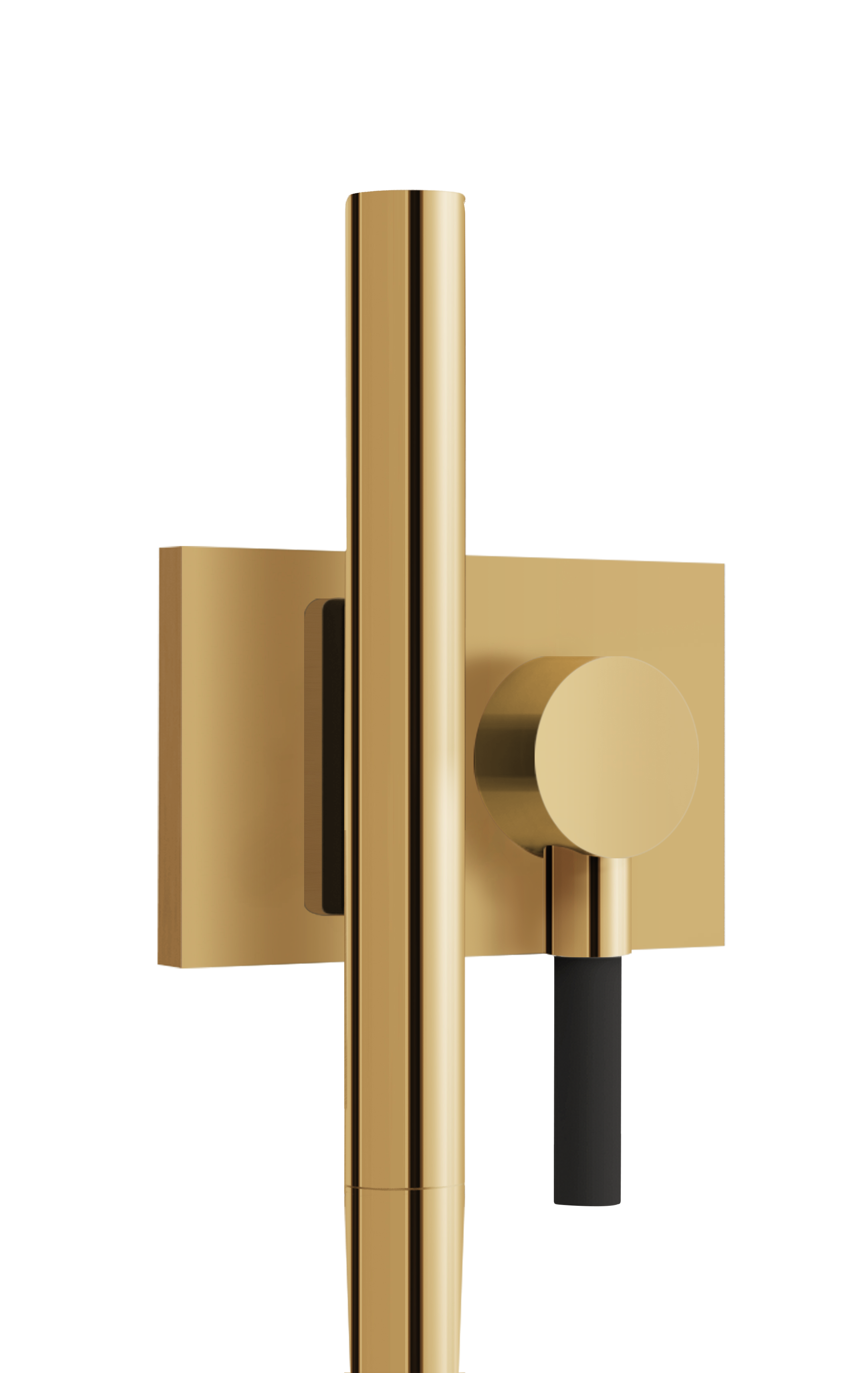 Aquabrass Magnetic Handshower Set with Square Flange by Aquabrass