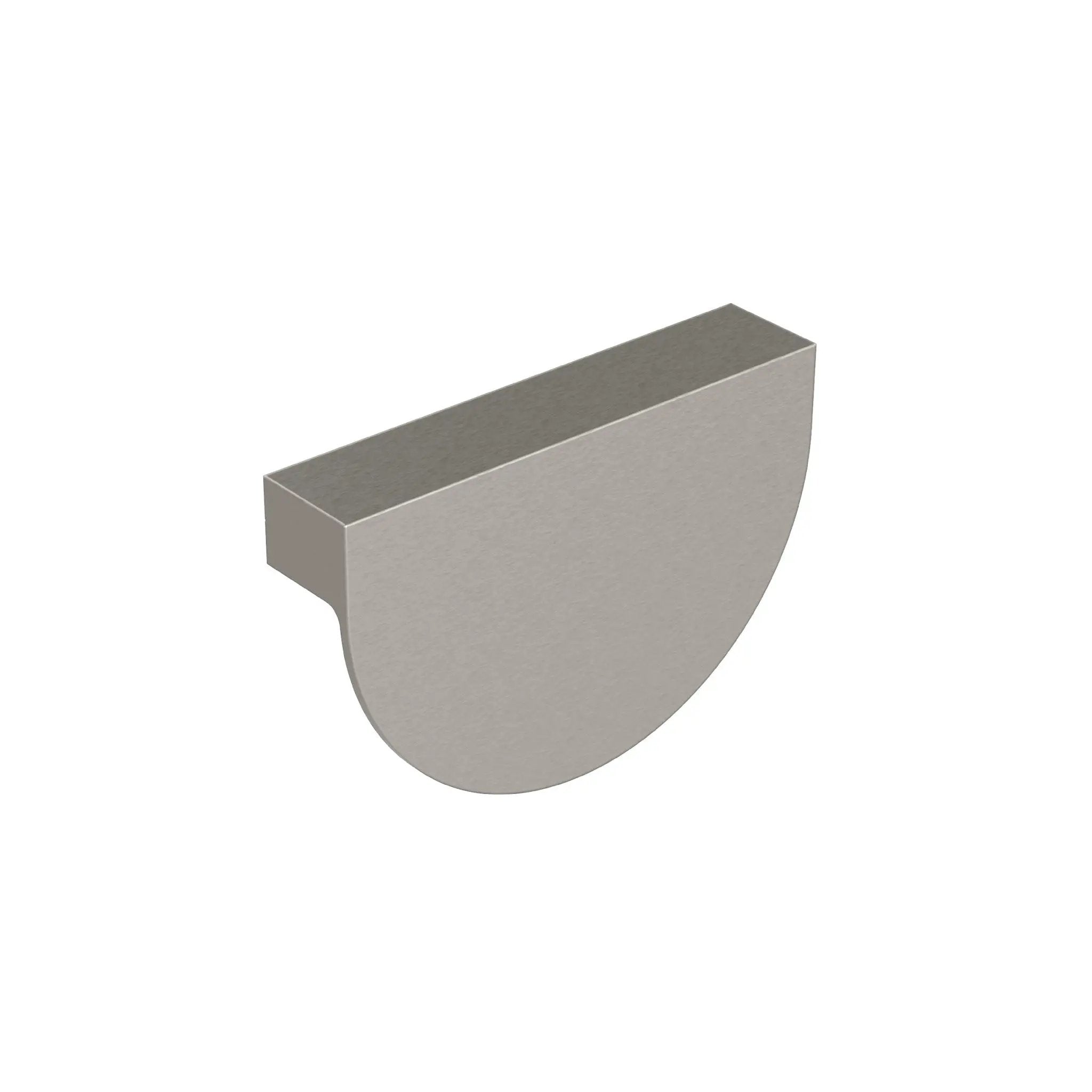 satin nickel crescent pull