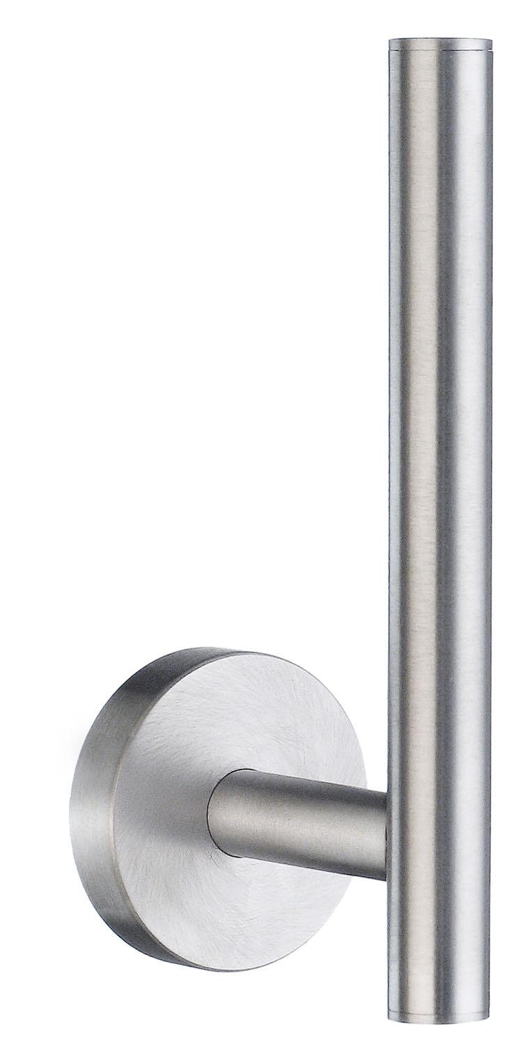 brushed chrome toilet roll holder