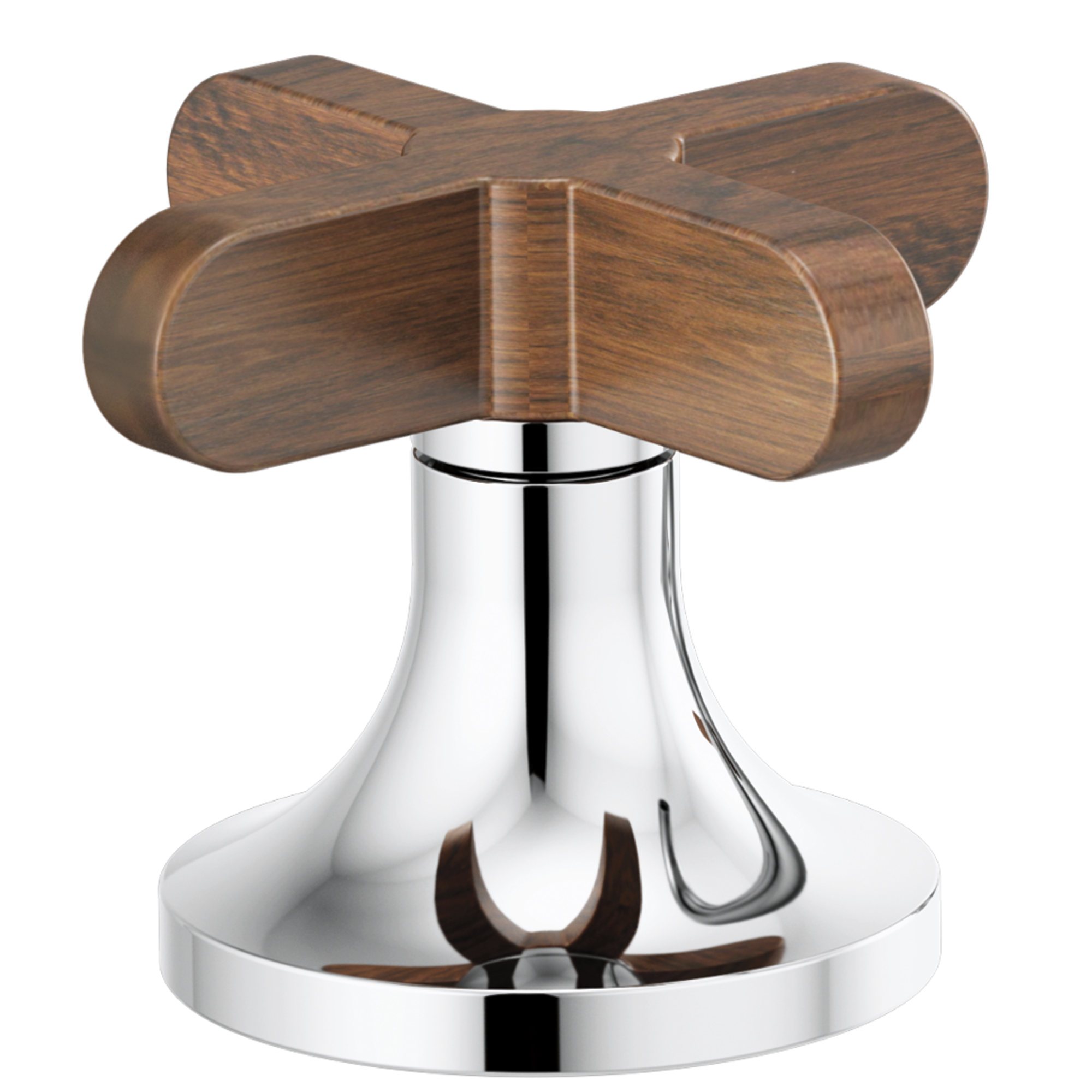 chrome cross handle