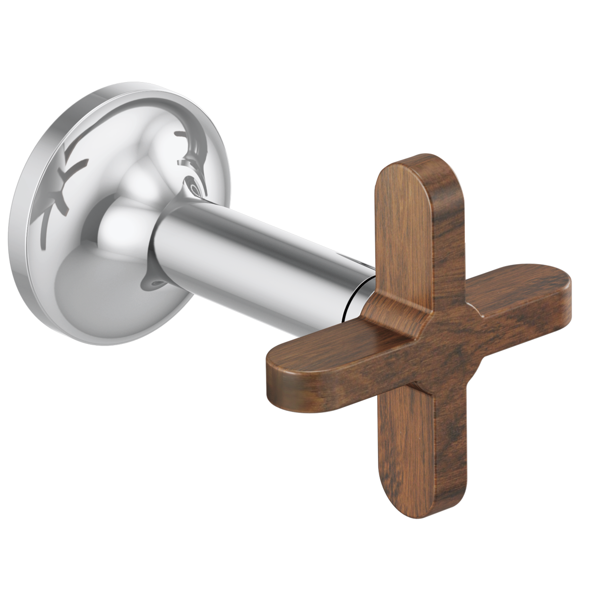 chrome cross handle