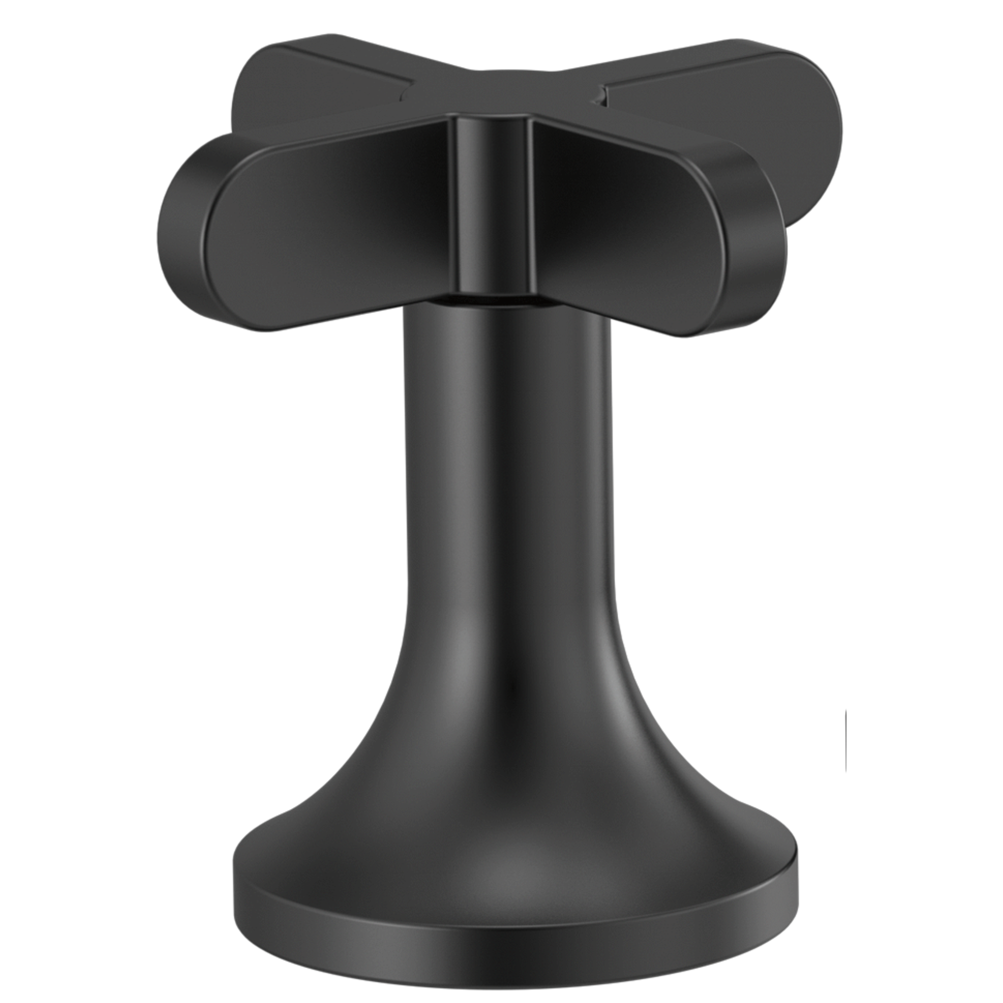 matte black cross handle