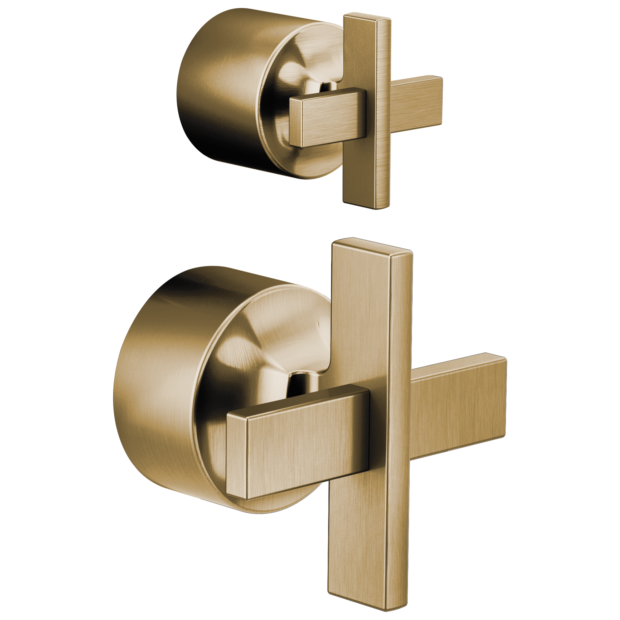 Brizo Levoir Pressure Balance Valve with Integrated Diverter Trim Cross Handle Kit by Brizo