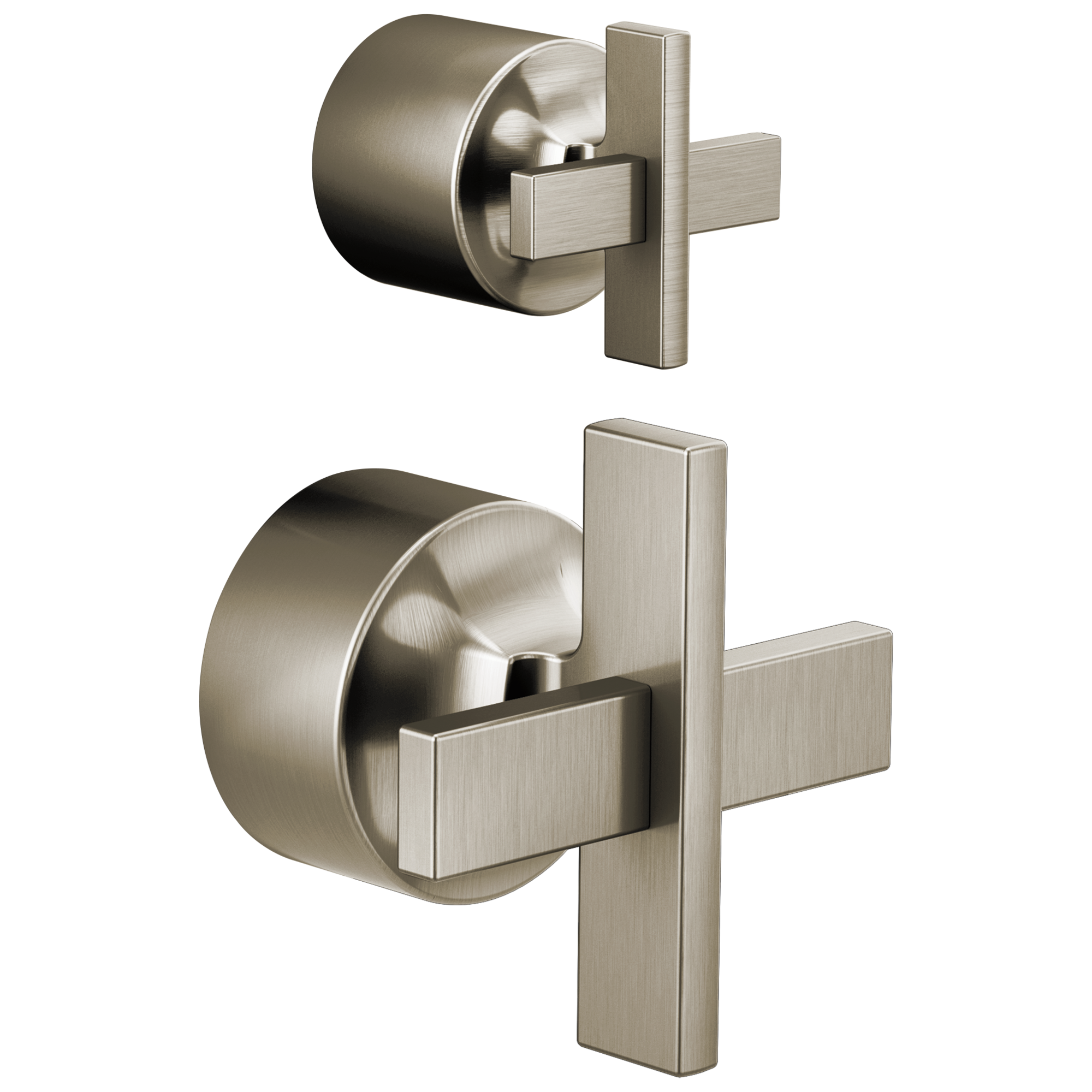 Brizo Levoir Pressure Balance Valve with Integrated Diverter Trim Cross Handle Kit by Brizo