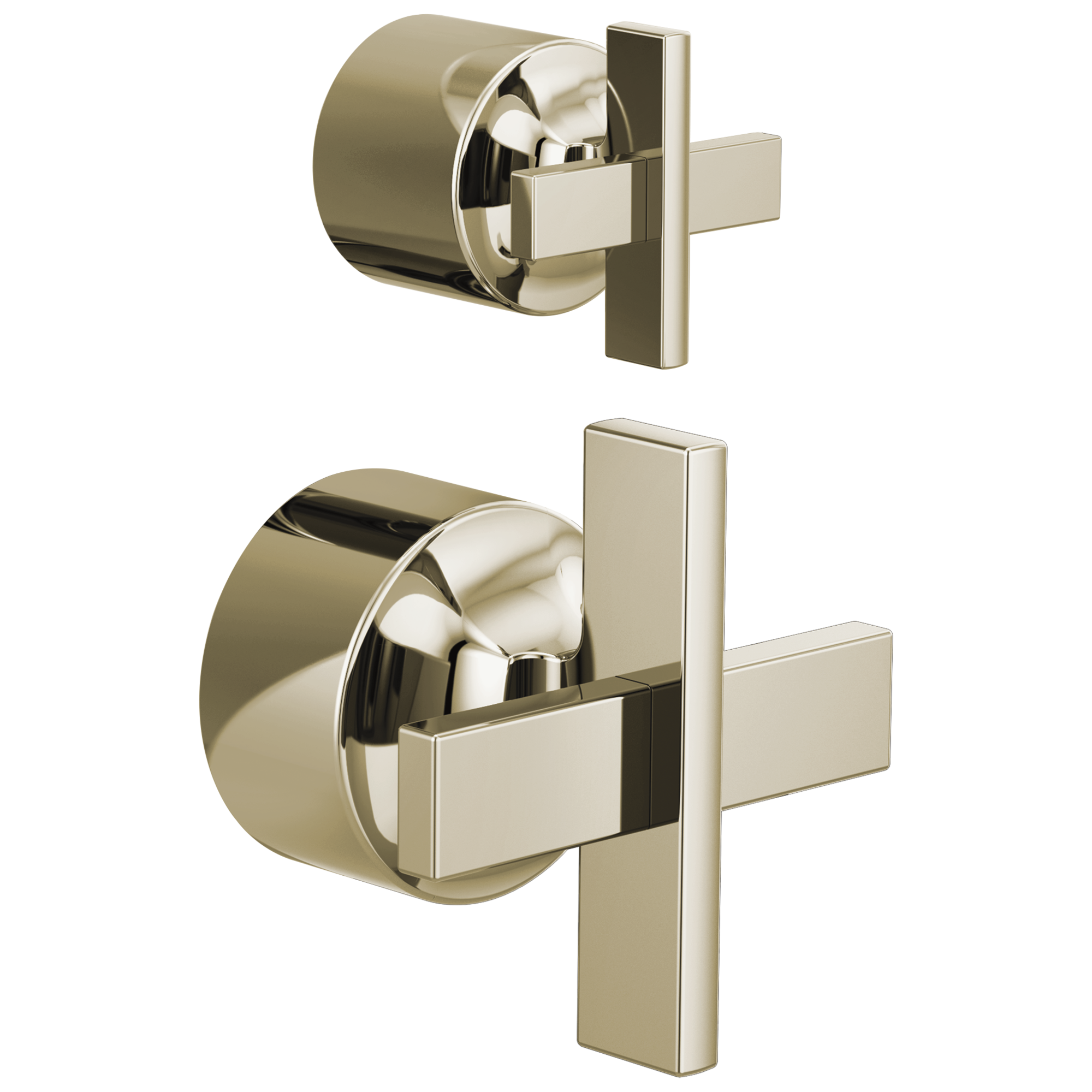 Brizo Levoir Pressure Balance Valve with Integrated Diverter Trim Cross Handle Kit by Brizo