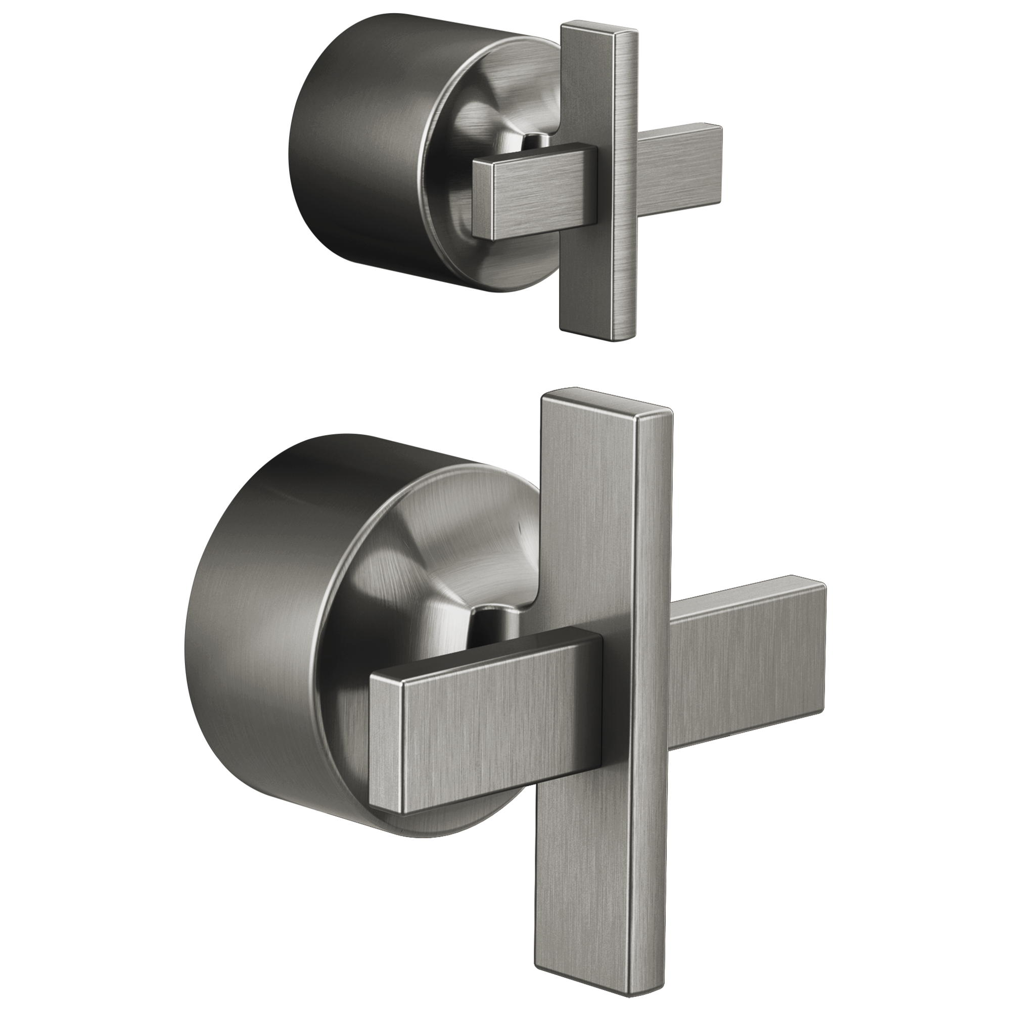 Brizo Levoir Pressure Balance Valve with Integrated Diverter Trim Cross Handle Kit by Brizo