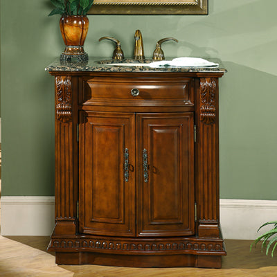 walnut vanity