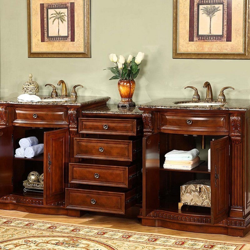 walnut vanity
