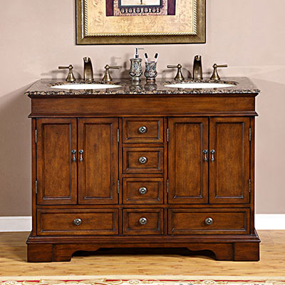 red chestnut vanity