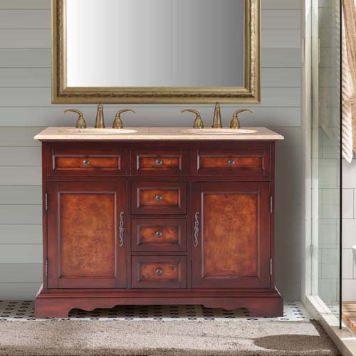 red chestnut vanity