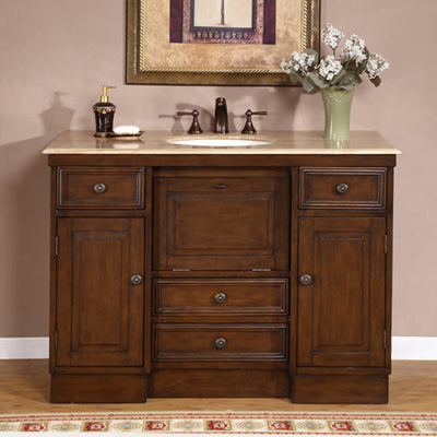 walnut vanity