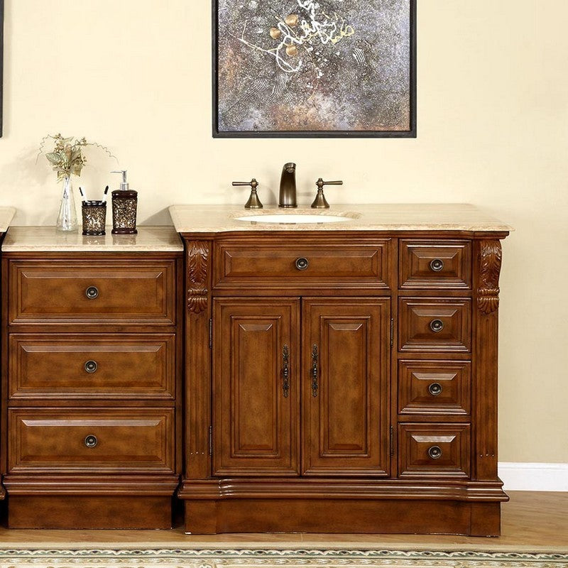 walnut vanity