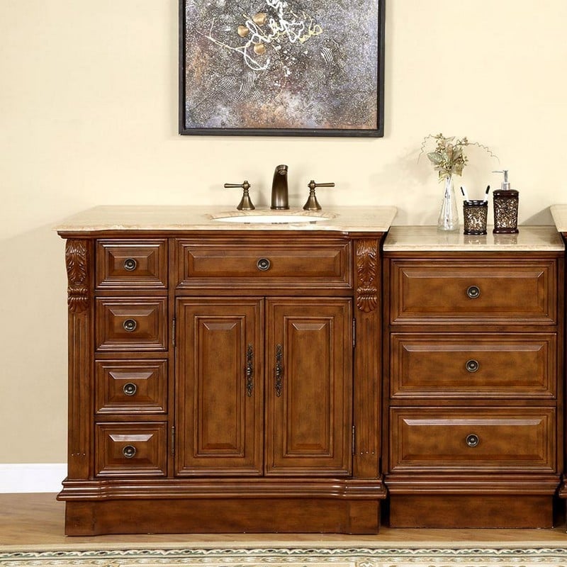 walnut vanity