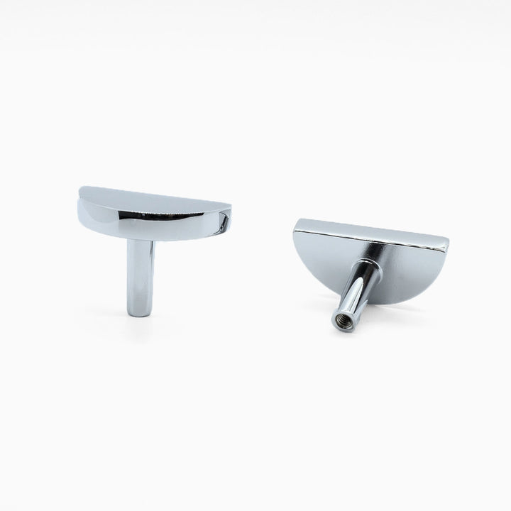 polished chrome knob