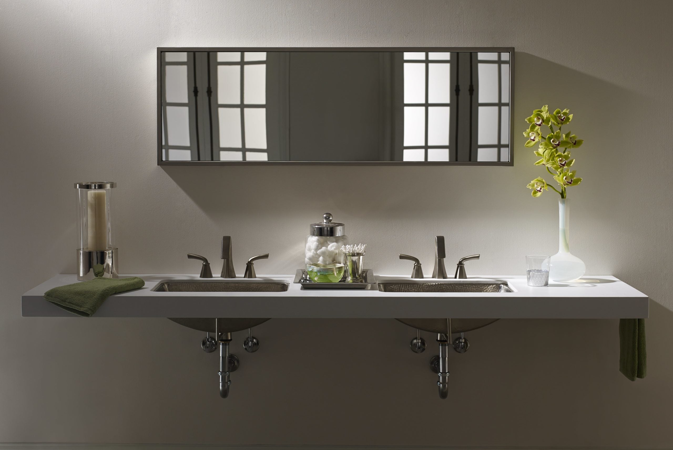 aged copper hammered sink