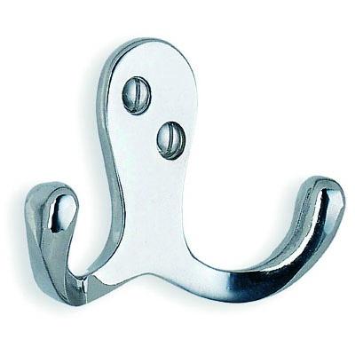 polished chrome towel hook
