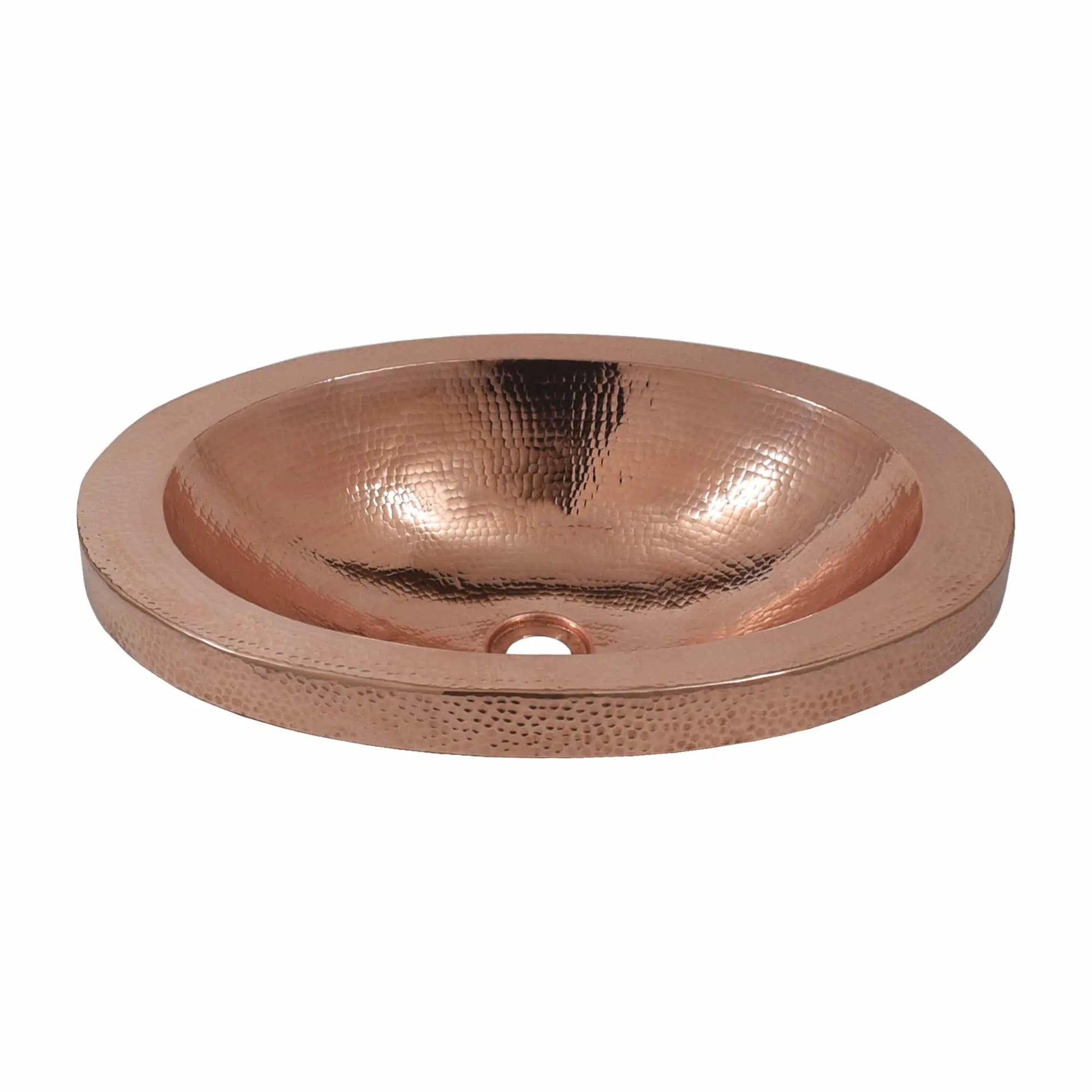 Native Trails Hibiscus 21" Hand Hammered Copper Drop-In Bathroom Sink by Native Trails