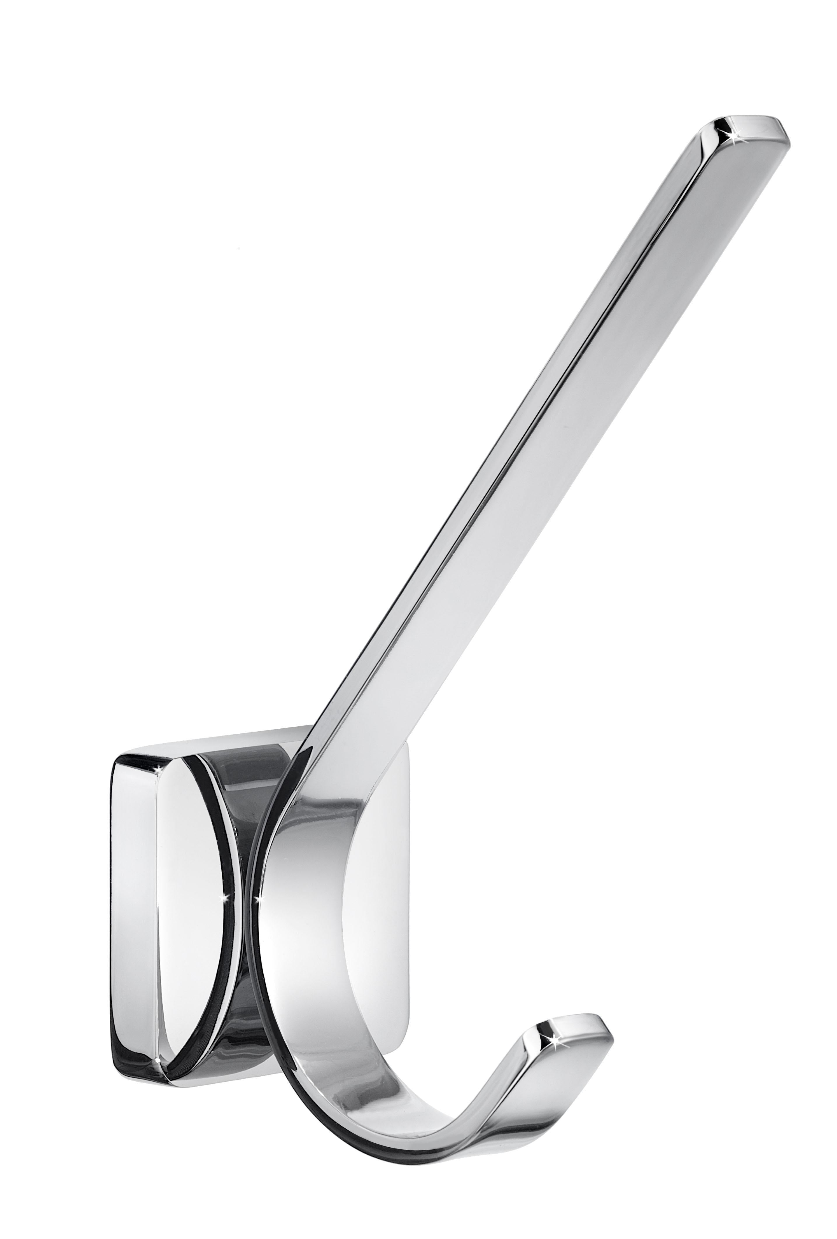 polished chrome robe hook