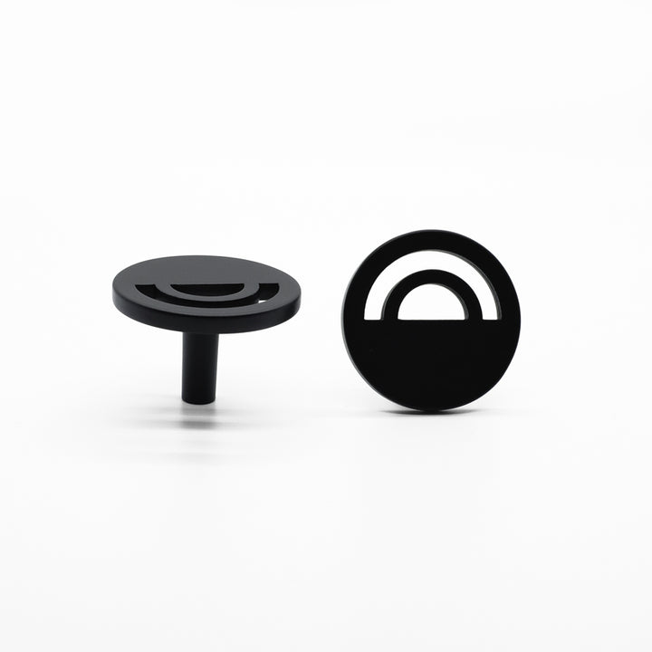 matte black knob
