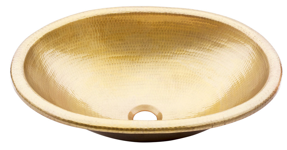 antique satin gold hammered sink