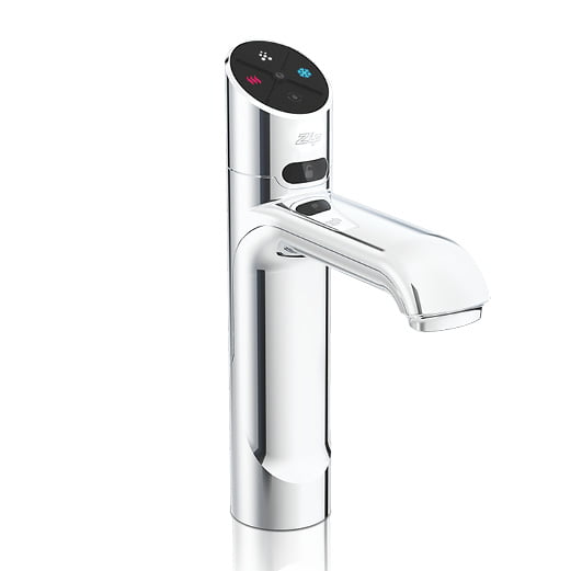 chrome water faucet