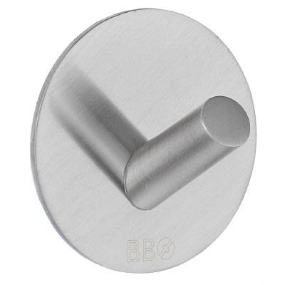 brushed stainless steel single hook